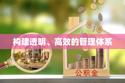 民和构建透明、高效的管理体系
