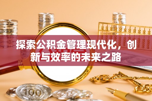 民和探索公积金管理现代化，创新与效率的未来之路