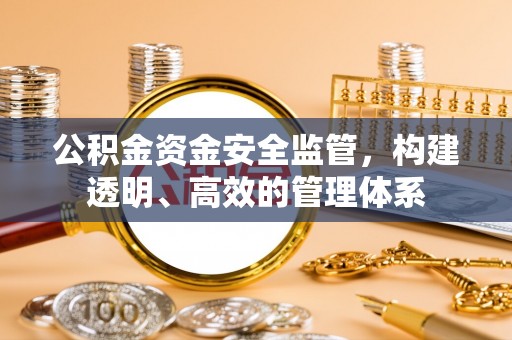 民和公积金资金安全监管，构建透明、高效的管理体系
