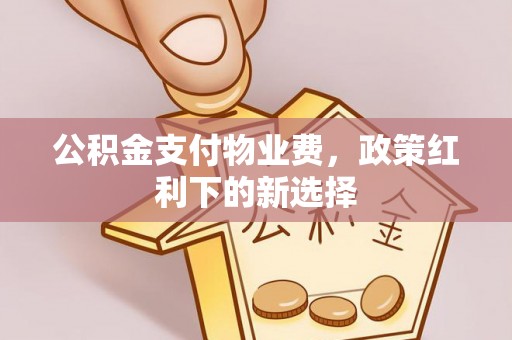 民和公积金支付物业费，政策红利下的新选择