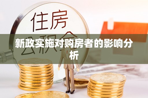 民和新政实施对购房者的影响分析