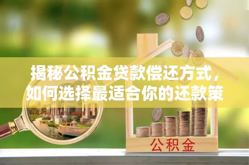 民和揭秘公积金贷款偿还方式，如何选择最适合你的还款策略