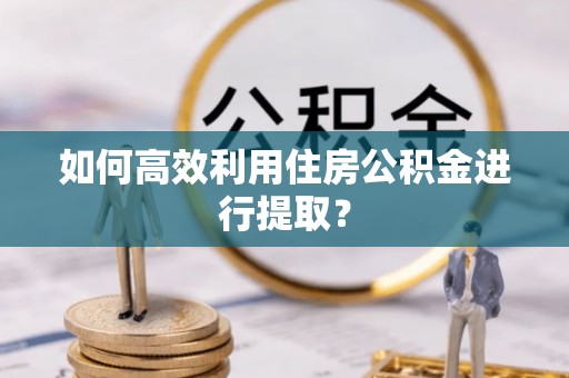 民和如何高效利用住房公积金进行提取？