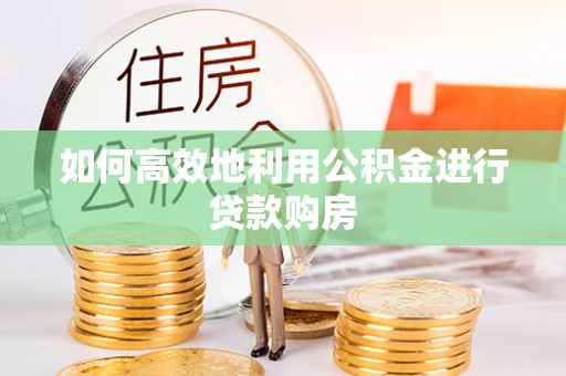 民和如何高效地利用公积金进行贷款购房