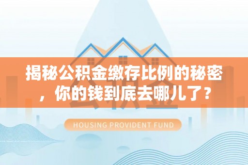 民和揭秘公积金缴存比例的秘密，你的钱到底去哪儿了？