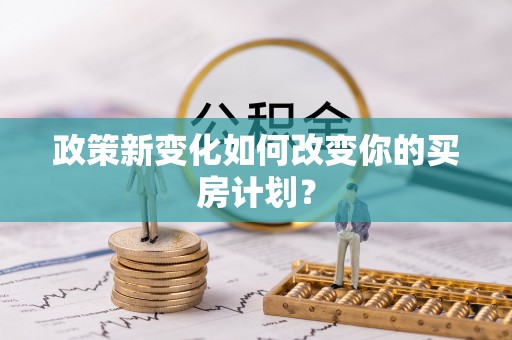 民和政策新变化如何改变你的买房计划？
